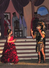 Longinus meets with Claudia, Pontius Pilate's wife.